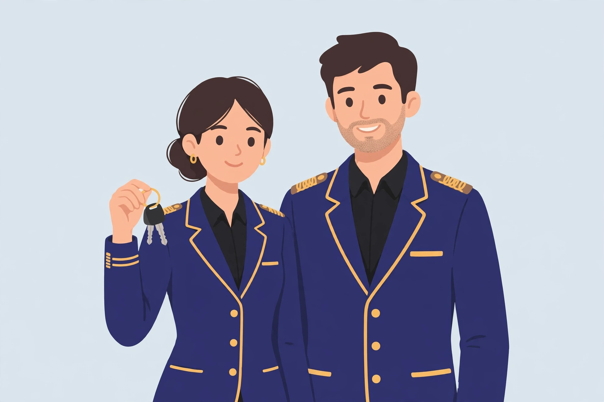 Taxi & Limo professionals illustration